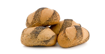 Малцово хлебче с поръски мак или сусам